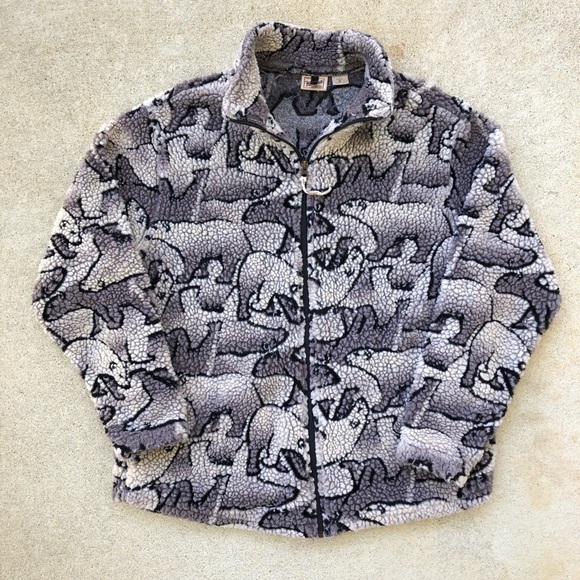 Woolrich Jackets & Blazers - Vintage Woolrich Deep Pile Fleece Zip Up Jacket